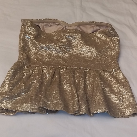Forever 21 gold crop top - Picture 2 of 6